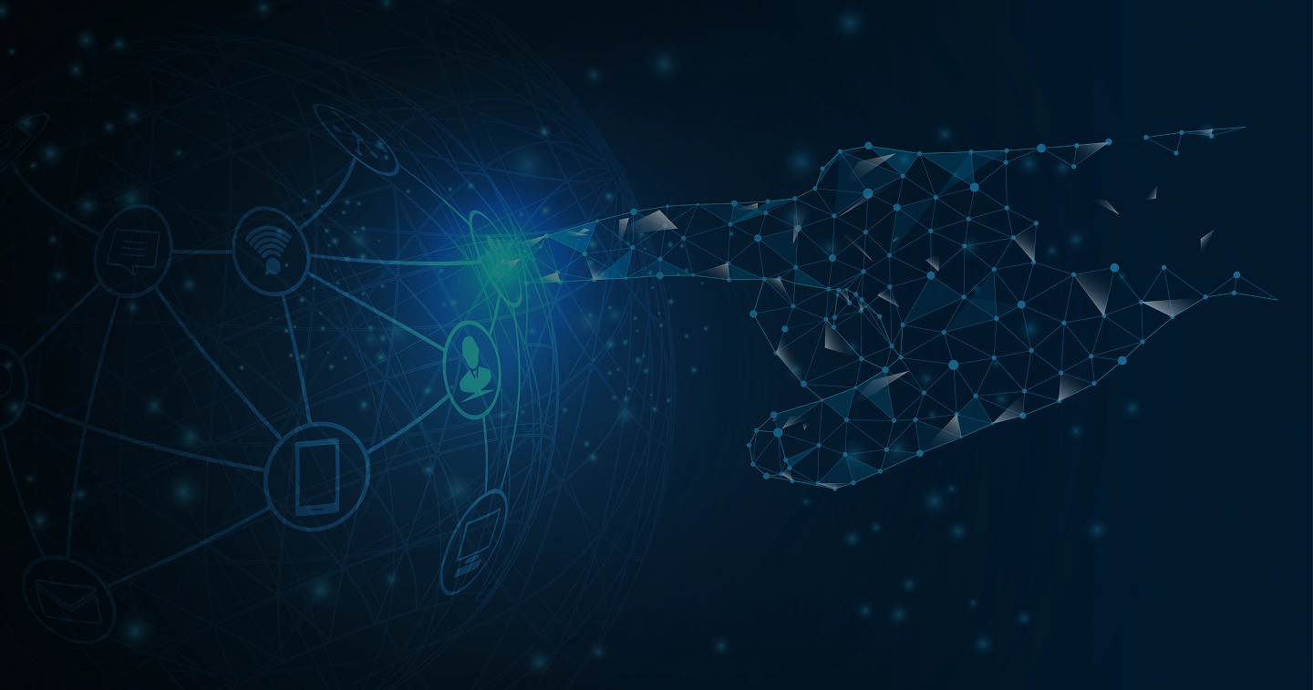 Grafica di sfondo della pagina contatti di Nexflow Valterra